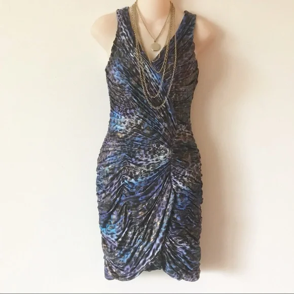 ruched wiggle dress Zip-Back Ruched Bodycon Dress